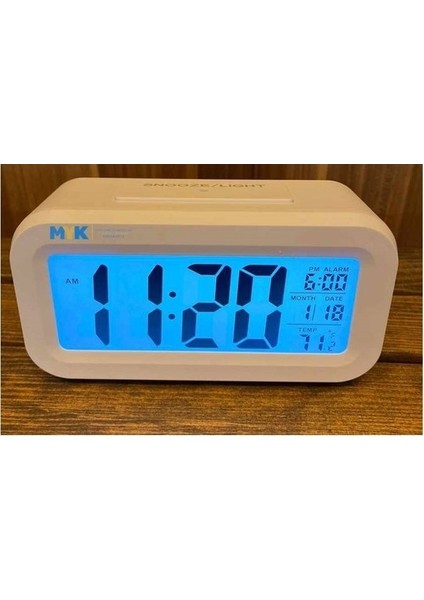 Dijital Saat Ofis Ev Alarmlı ışıklı dereceli