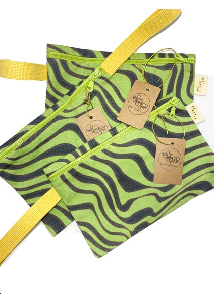 "beehive" Leo Leafy Consept Clutch El Çantası - Makyaj Mini Plaj Çantası