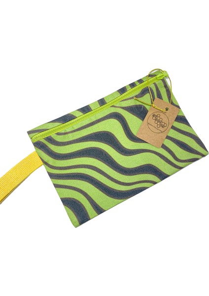 "beehive" Leo Leafy Consept Clutch El Çantası - Makyaj Mini Plaj Çantası