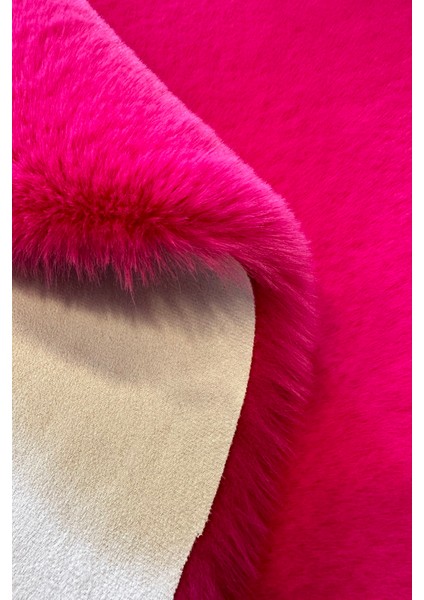 Tavşan Tüyü Post Kesim Premium Kalite Tüy Dökmez Halı Fuşya fiyatları