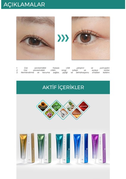 Nemlendirici ve Yatıştırıcı Cica Göz Kremi 40 ml