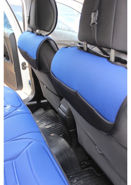 dacia Sandero Yeni Kasa Lüx Oto Koltuk Minderi Ön Arka 5'li Set 5star Serisi Mavi modelleri