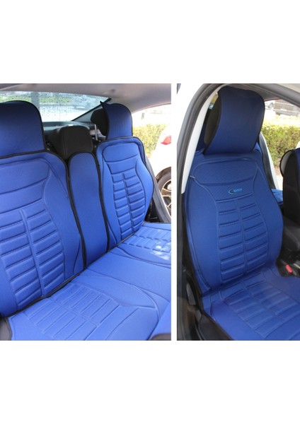 Bmw X3 Lüx Oto Koltuk Minderi Ön Arka 5'li Set 5star Serisi Mavi