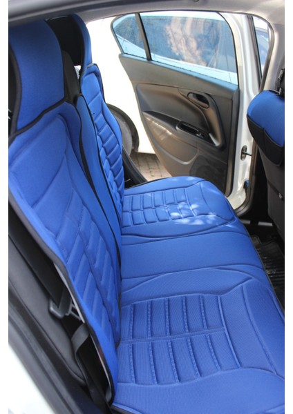 Mercedes ml Lüx Oto Koltuk Minderi Ön Arka 5'li Set 5star Serisi Mavi modelleri