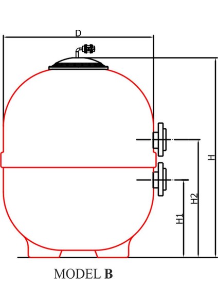 1050 mm Nozbart Kum Filtresi