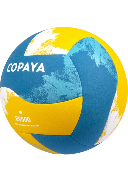 Copaya Hibrit Plaj Voleybolu Topu - Sarı / Mavi - 500