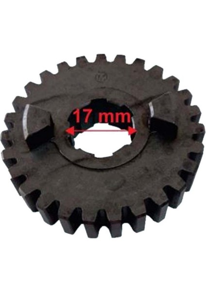 KUBA110 Şanzıman Dişlisi 27T Iç 17X6-2 Öm