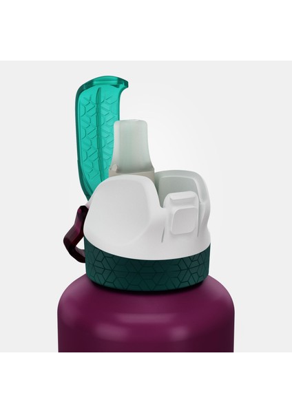 Quechua Outdoor Alüminyum Matara - Pipetli / 0,6 Litre - Mor - 900