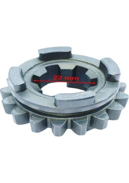 Shineray Şanzıman Dişlisi 17T Iç 22X3-4 6 Kanallı Öm