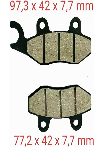 Disk Balata FA228 Ters Çengel Ninja H2 Sx Se