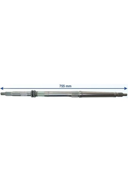 Aks Atv Kanuni 125-f150 Off Road Tek Yivli 30mm-75.5cm-16cm 23 Freze