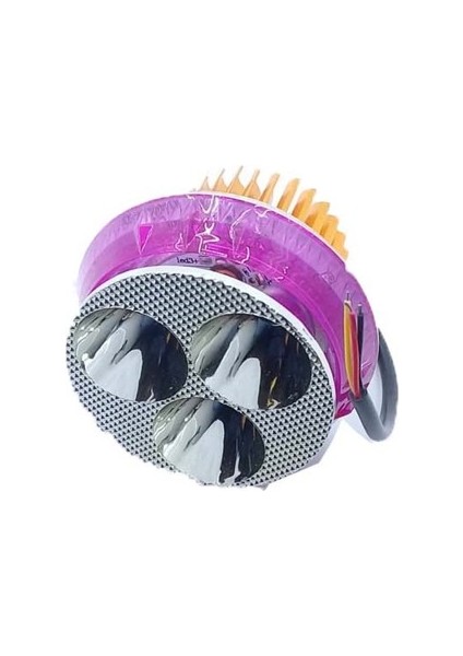 Ybr Uyumlu Far Ampülü Yuvarlak 3 LED Falcon