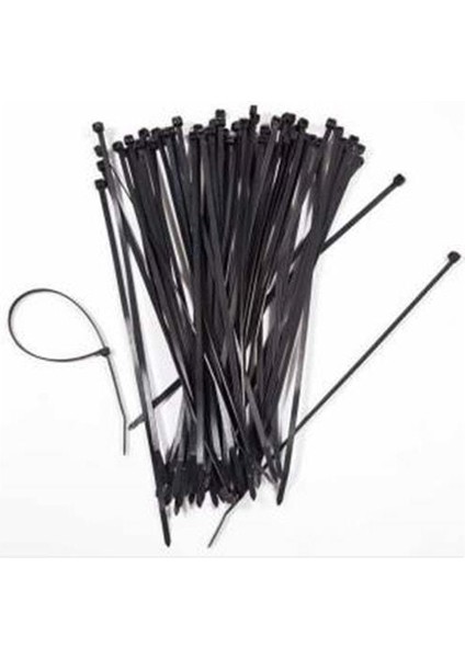 Plastik Cırt Kelepçe 20 Cm (100 Ad) Siyah