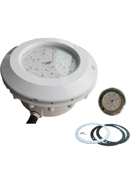 Liner Havuzlar Için Par 56 LED Havuz Lambası Kasalı-Krom Çerçeve Mavi LED