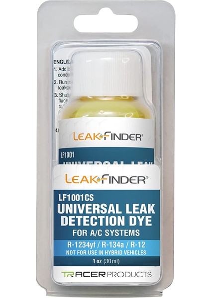 Usa Leak Finder Ultraviyole Klima Kaçak Tespit Boyası 4 Araçlık 1 Şişe 30 ml LF1001CS