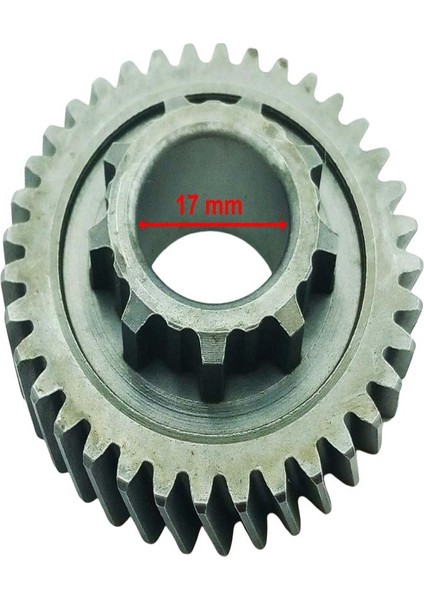 E-Yük Arabası Şan Dişlisi 36T Iç 17X9 Tırnaklı Öm