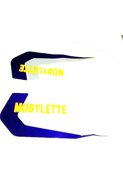Mobylette 52 Filinta Depo Yazısı Mavi-Gri