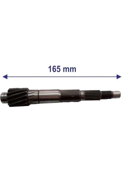 Tahrik Mili 14T Çizgili 165MM