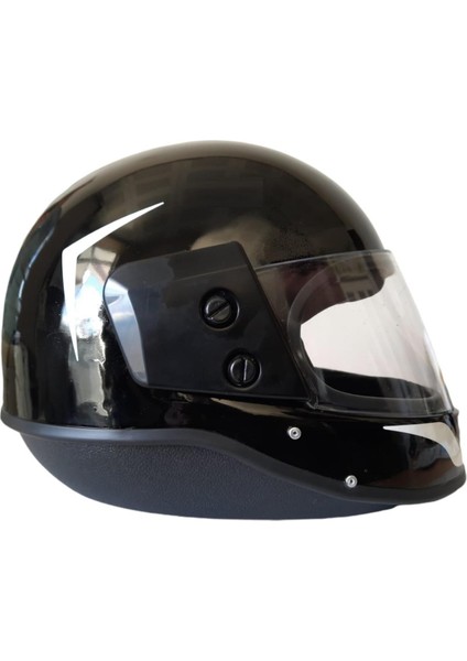 Kask Çeneli Siyah Tm