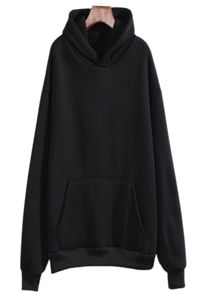 Erkek Kapüşonlu Siyah Sweatshirt modelleri
