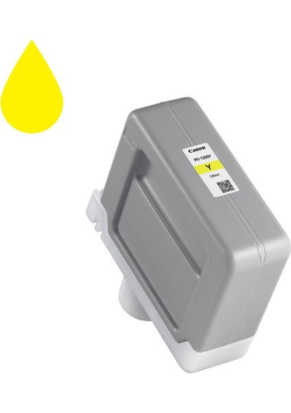 ® Canon PFI-1300 Y (Yellow) Sarı Plotter Orijinal Mürekkep Kartuş 330 ml (0814C001)