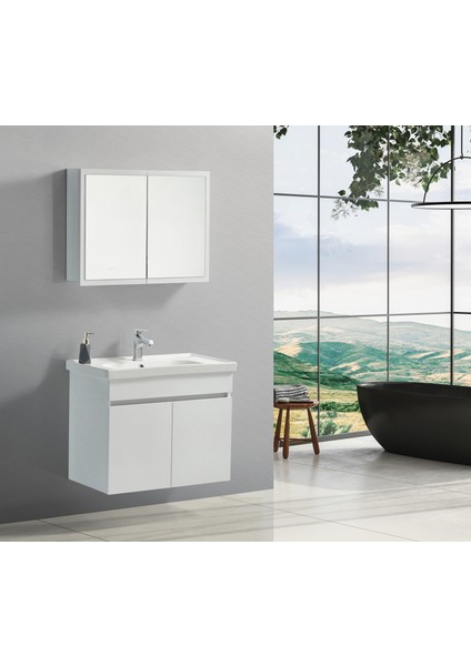 Saydam Banyo Bella 60 cm Banyo Dolabı Takımı Alt Üst