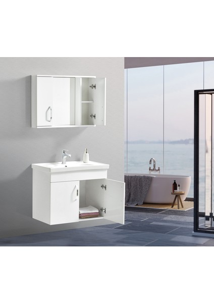 Root 75 cm Banyo Dolabı Takımı Alt Üst fırsatları