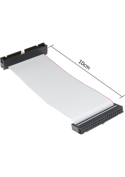 10cm IDE 40-Pin (ERKEK) to IDE 40-Pin (DİŞİ) 3.5 inç PATA Flat Ribbon Kablo