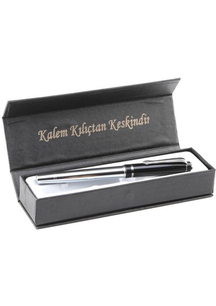 Özel Kutulu Roller Kalem Titanyum Renk fiyatları