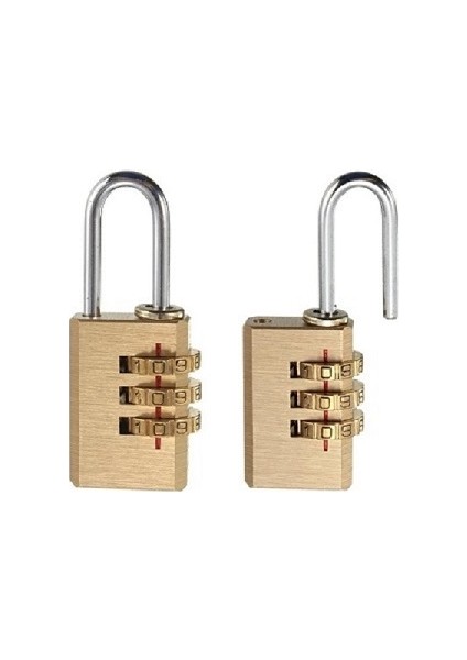 Şifreli Asma Kilit Canta Fermarı Için 3 Haneli 21MM fiyatları