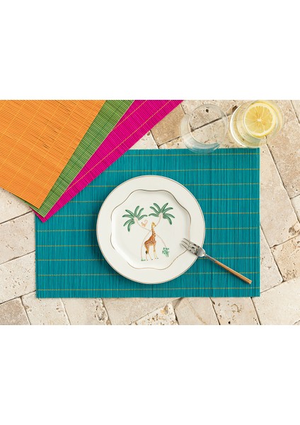 Farleg Bambu 4'lü Amerikan Servis 45 x 30 cm Renkli