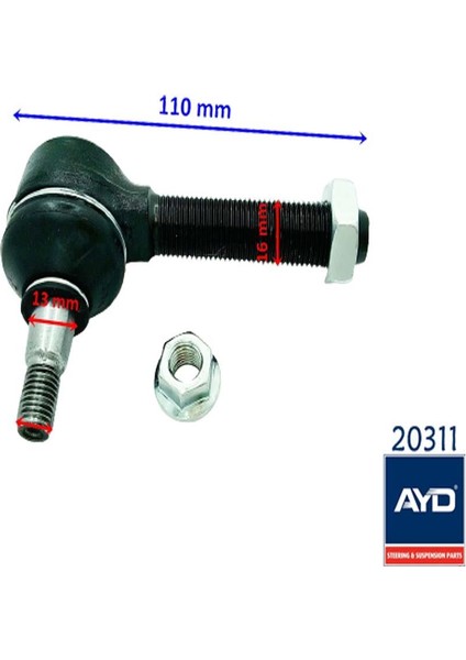 Apachi Üst Rotil 20311 10-13-16-110 mm