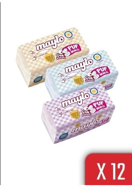 Puf Mendil 150 Yaprak 12 Li Paket