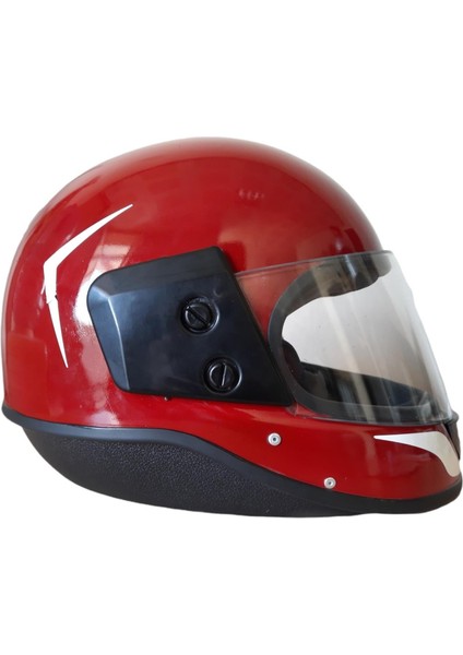 Kask Çeneli Kırmızı Tm