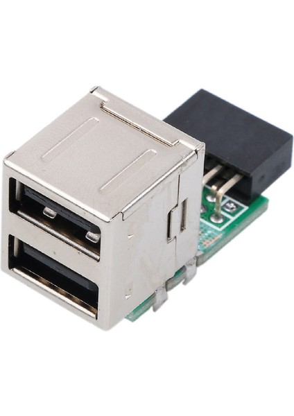 5091 9 Pin USB To 2x USB A Anakart Çevirici Dönüştürücü Çoklayıcı Adaptör