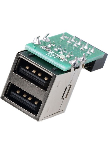 5091 9 Pin USB To 2x USB A Anakart Çevirici Dönüştürücü Çoklayıcı Adaptör fırsatları