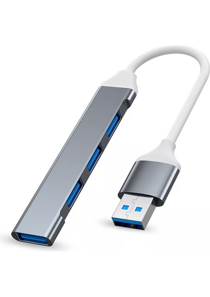 Kaliteli Alüminyum Metal 4lü 4 Port USB 3.0 Mini USB Hub Hub Ultra Ince USB 3.0 4 Portas 5 Gbps indirimleri