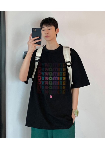 Bts Dynamite Siyah Oversize T-Shirt