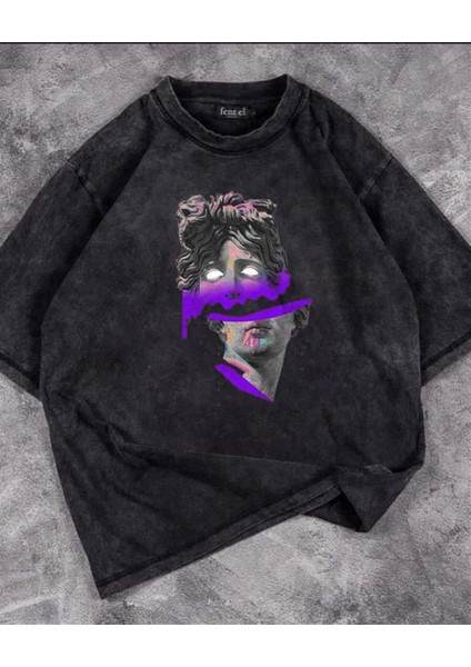 Yıkamalı Sculpture Art Eskitme T-Shirt fiyatları