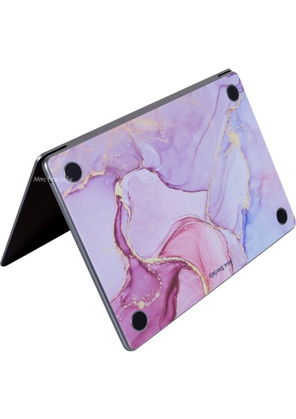 Macbook Air Kılıf Koruyucu Kaplama Laptop Sticker A2179 ile Uyumlu Marble14