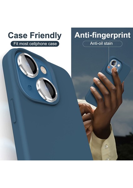 iPhone 14 Plus Alüminyum Alaşım Çerçeveli Tempered Glass Kamera Lens Koruyucu fırsatları
