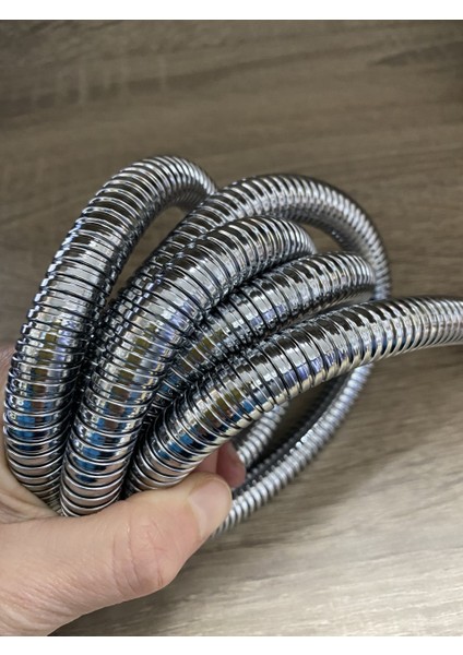 Kaliteli Sık Kareli Duş Siprali 150CM Boy 160CM Uzar Örgülü Iç Hortum