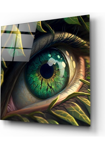 Yeşil Göz Dekoratif Cam Tablo fiyatları