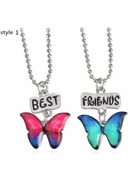 Kelebek Best Freinds Bff Ikili Kolye fiyatları