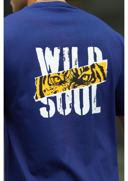 Erkek Wild Soul Baskılı Owersize Tshirt