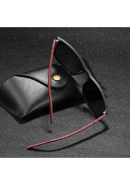 Erkekler Kadınlar Için Lüks Kare Vintage Polarize Güneş Gözlüğü Moda Seyahat Sürüş Parlama Önleyici Güneş Gözlüğü Erkek TR90 Gözlük UV400 (Yurt Dışından) modelleri