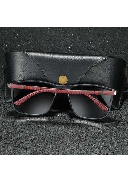 Erkekler Kadınlar Için Lüks Kare Vintage Polarize Güneş Gözlüğü Moda Seyahat Sürüş Parlama Önleyici Güneş Gözlüğü Erkek TR90 Gözlük UV400 (Yurt Dışından) fırsatları