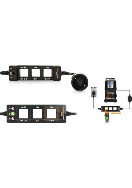 Linesplitter Kaçak Akım-Akım ve Güç Ölçüm Aparatı modelleri