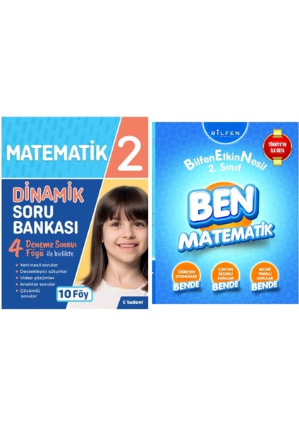 2. Sınıf Bilfen Ben Matematik ve Tudem Yayınları Dinamik Matematik Soru Bankası Seti-Set2