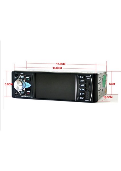 4.1 Inç Oto Teyp + 4 LED Geri Vites Kamera + Direksiyon Kumanda 3'ü Bir Arada(Radıo/bluetooth/aux/micro Sd) indirimleri